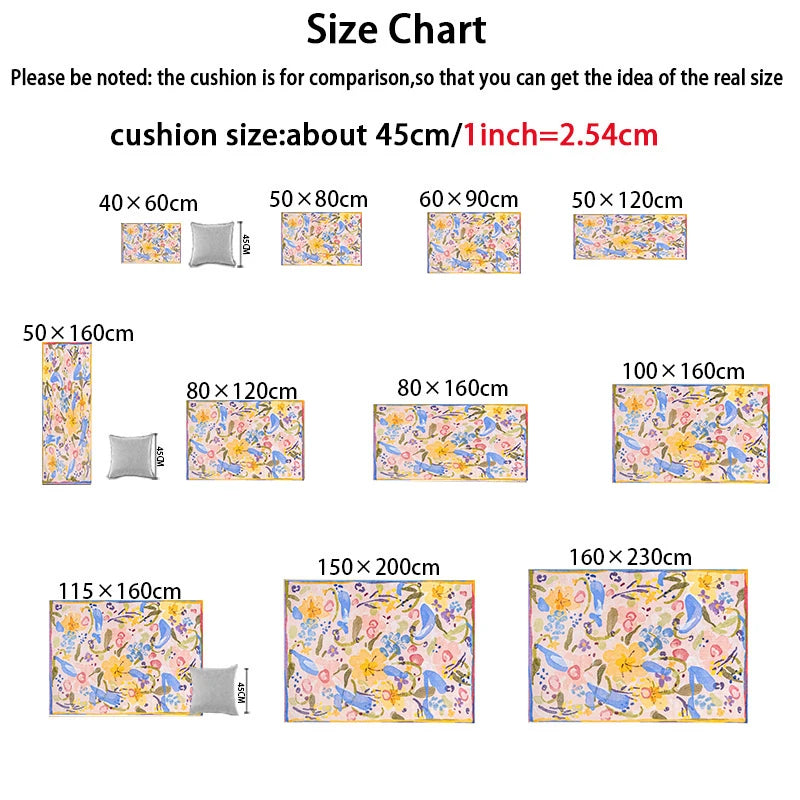 Tapis Floral Rose Rétro et Pratique – Référence : 483721