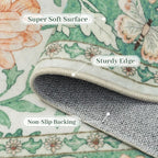 Tapis Floral Papillon Doux et Antidérapant – Référence : 582374