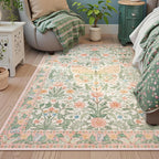 Tapis Floral Papillon Doux et Antidérapant – Référence : 748392