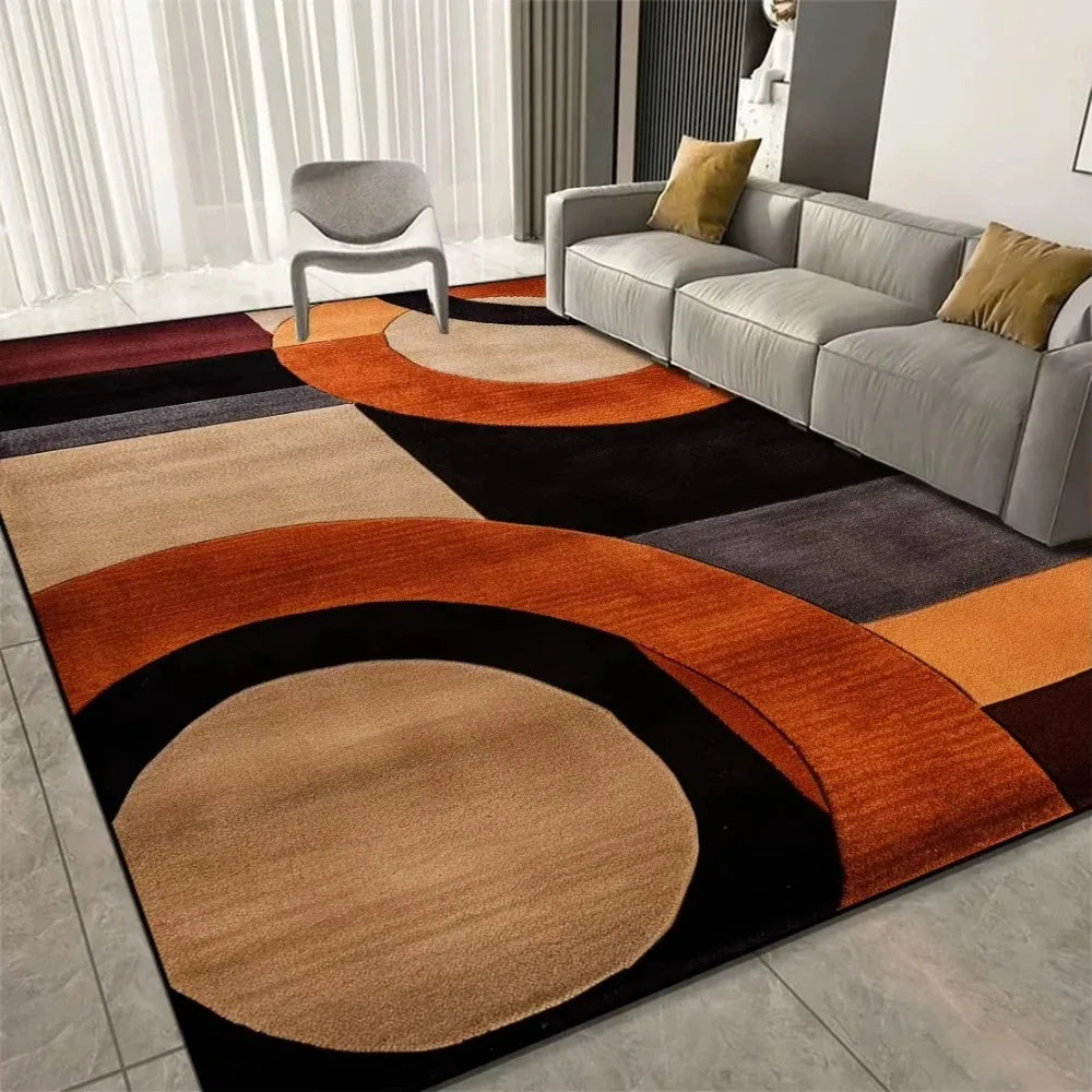 Tapis Géométrique Luxe et Doux pour Chambre – Référence : 457821