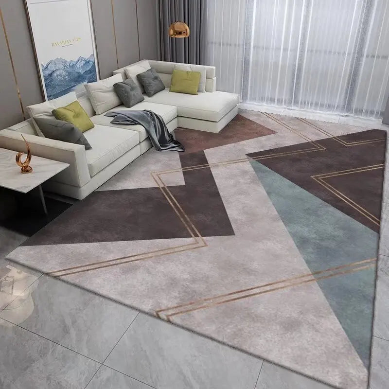 Tapis Géométrique Doux et Antidérapant – Référence : 418762