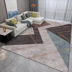 Tapis Géométrique Doux et Antidérapant – Référence : 573208