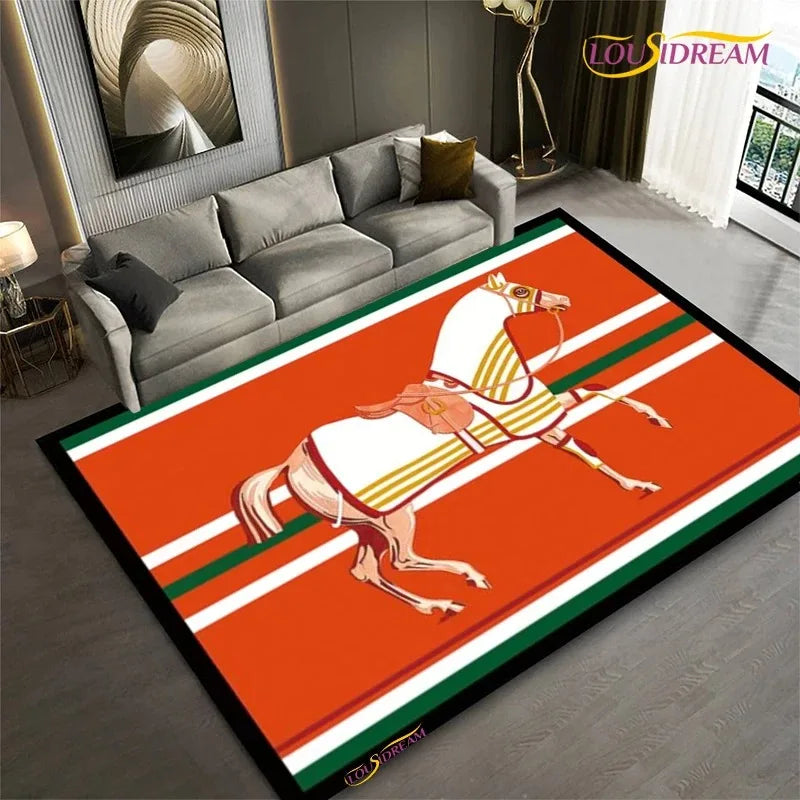 Tapis Horse / Hermes Cadre Ethnique – Référence: 104693