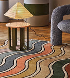 Tapis Géométrique Arc-en-Ciel Doux et Antidérapant – Référence : 482356