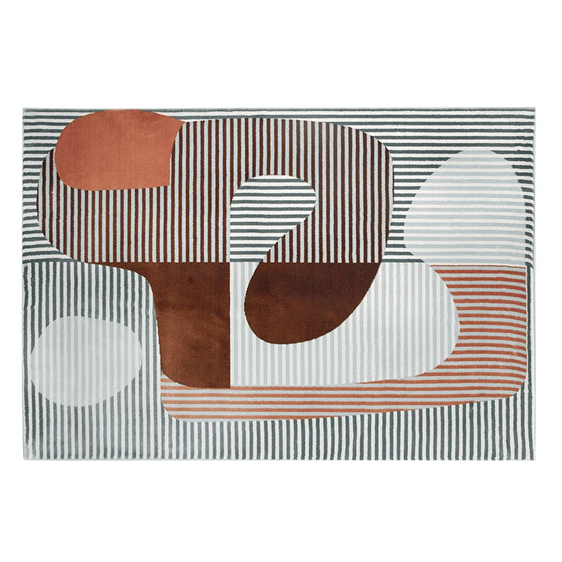 Tapis Géométrique Doux et Moderne pour Intérieur – Référence : 685432