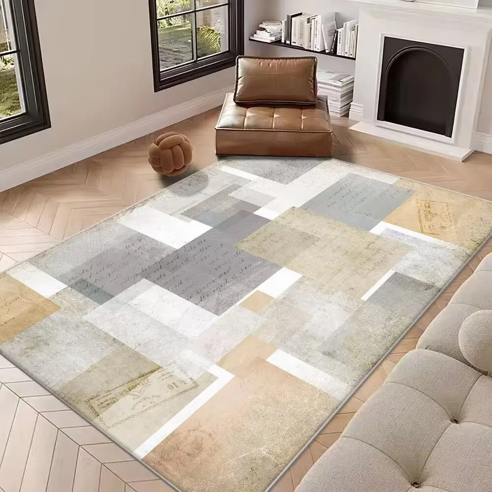 Tapis Géométrique Antidérapant et Moderne – Référence : 452871