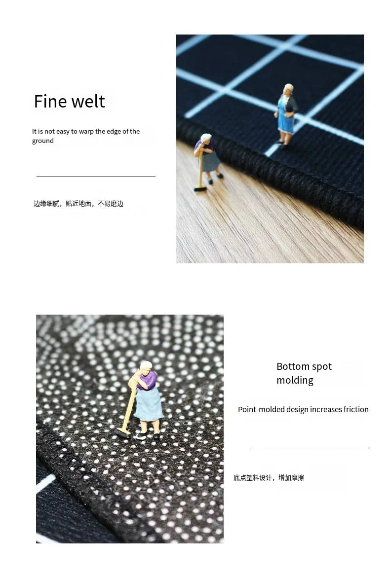 Tapis Géométrique Velouté et Antidérapant – Référence : 562874