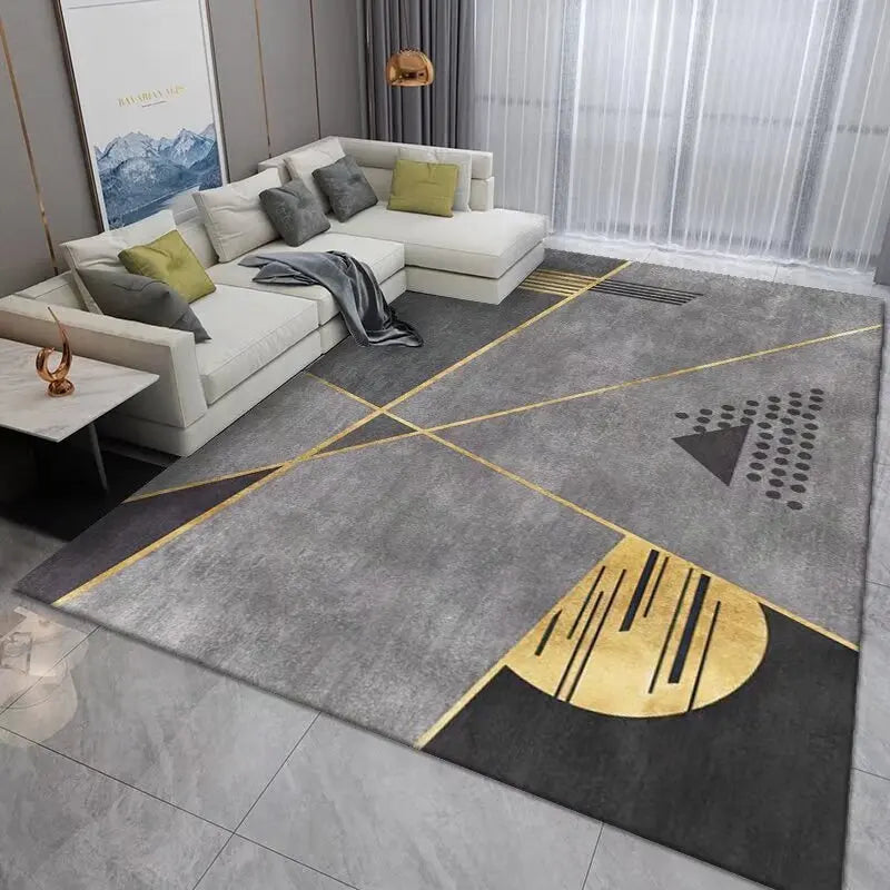 Tapis Géométrique Doux et Antidérapant – Référence : 418762