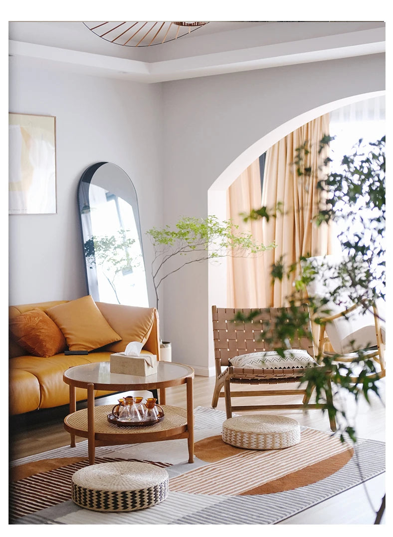 Tapis Géométrique Doux et Moderne pour Intérieur – Référence : 685432