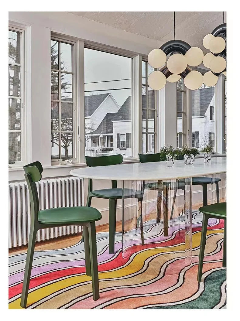 Tapis Géométrique Arc-en-Ciel Doux et Non-Glissant – Référence : 582341