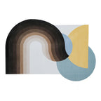 Tapis Géométrique Doux et Rayé Nordic Style – Référence : 548291