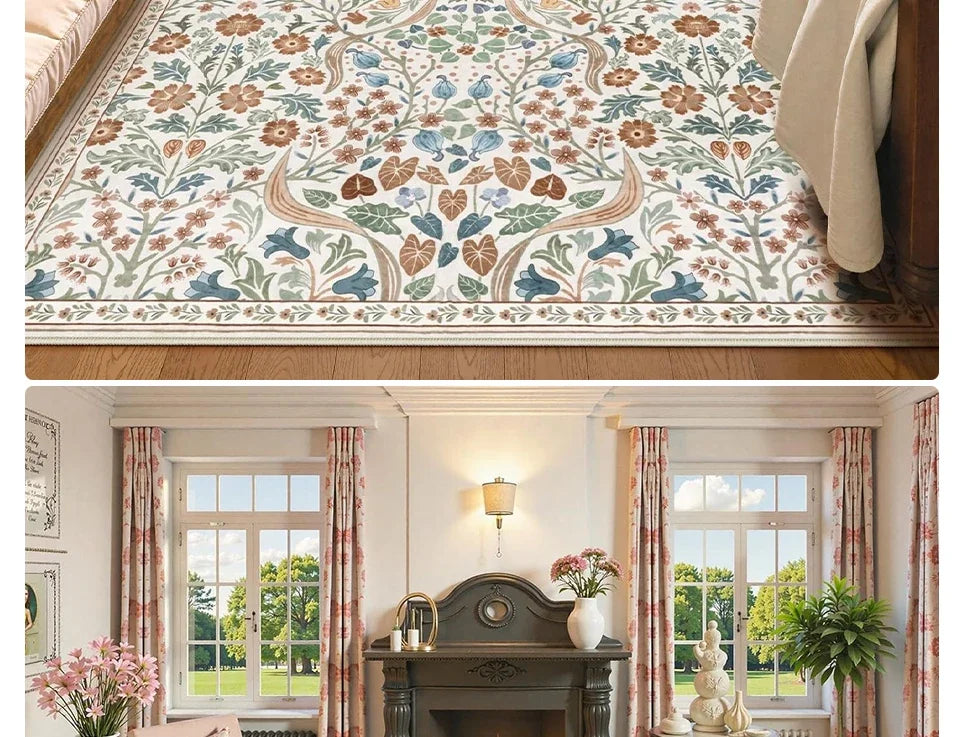 Tapis Floral Coloré et Doux – Référence : 823564