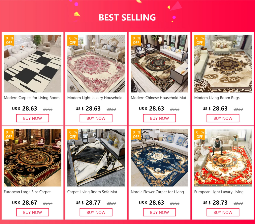 Tapis Géométrique Luxe et Antidérapant – Référence : 482157