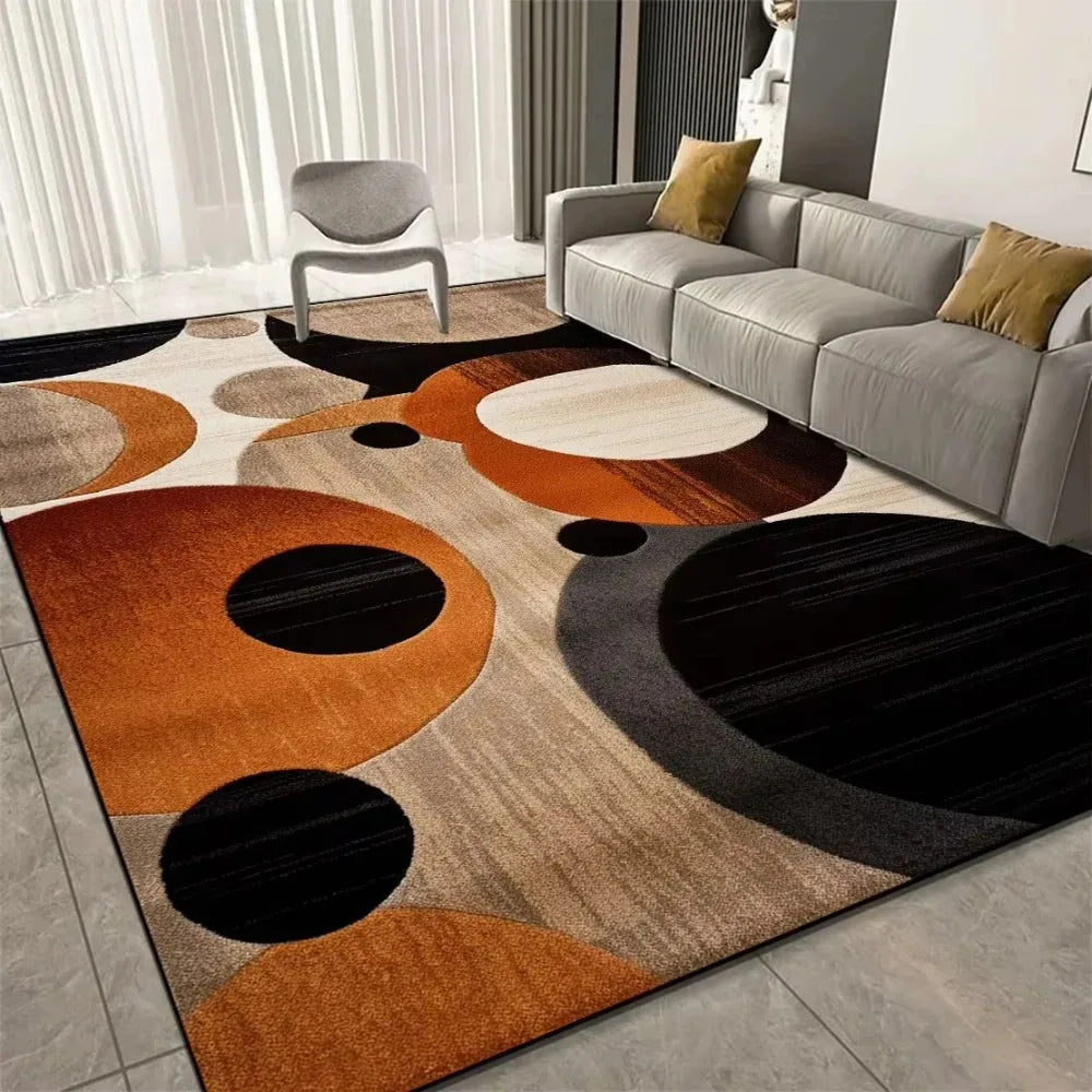 Tapis Géométrique Luxe et Doux pour Chambre – Référence : 457821