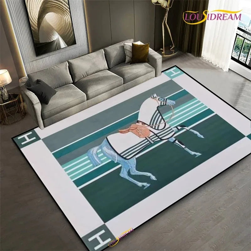 Tapis Horse / Hermes Moderne Design – Référence: 843721