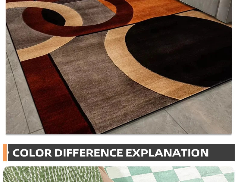 Tapis Géométrique Doux et Antidérapant – Référence : 457921