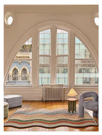 Tapis Géométrique Arc-en-Ciel Doux et Non-glissant – Référence : 672894