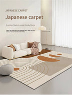 Tapis Géométrique en Velours Anti-Dérapant – Référence : 483216