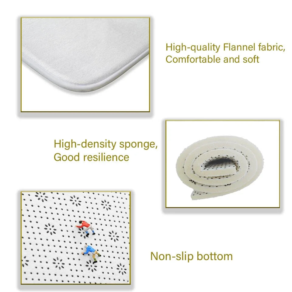 Tapis Géométrique Moderne Antidérapant et Lavable – Référence : 345672
