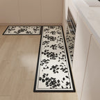 Tapis Cuisine PVC Fleurs Antidérapant – Référence: 104693