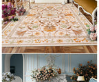 Tapis Floral Doux et Lavable en Machine – Référence : 738495