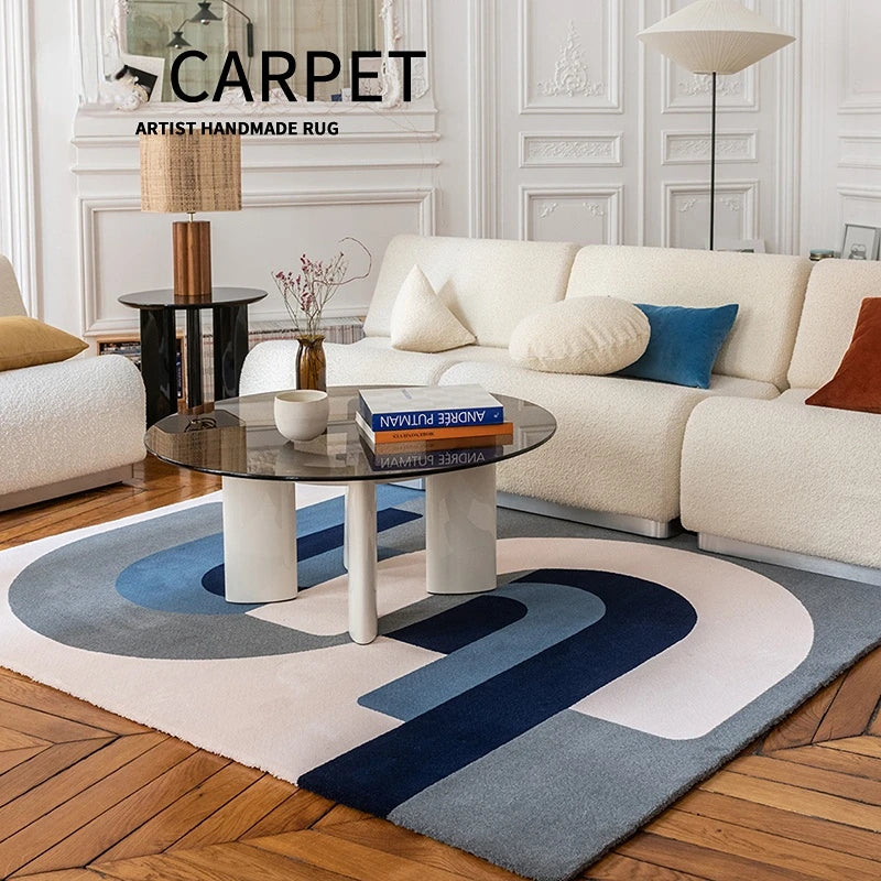 Tapis Géométrique Doux et Rayé Nordic Style – Référence : 548291