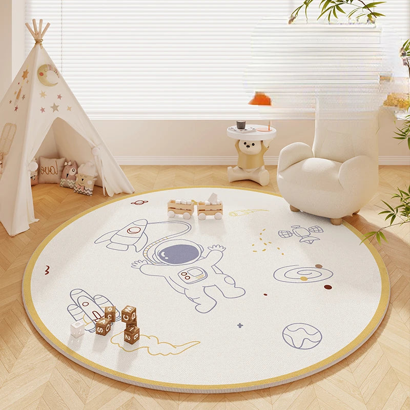 Tapis Rond Enfant Lavable Et Doux – Référence : 104693