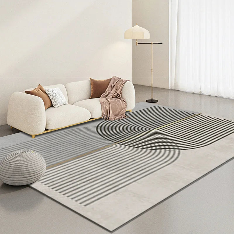 Tapis Géométrique Velours Antidérapant et Élégant – Référence : 534291