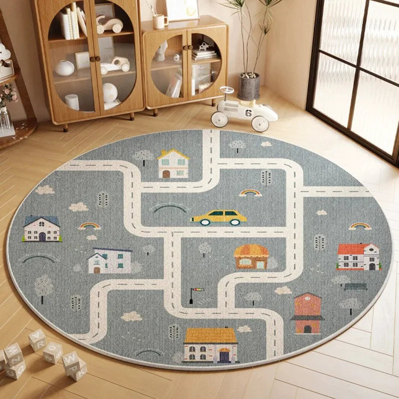 Tapis Rond Enfant Ludique Coloré – Référence : 104693