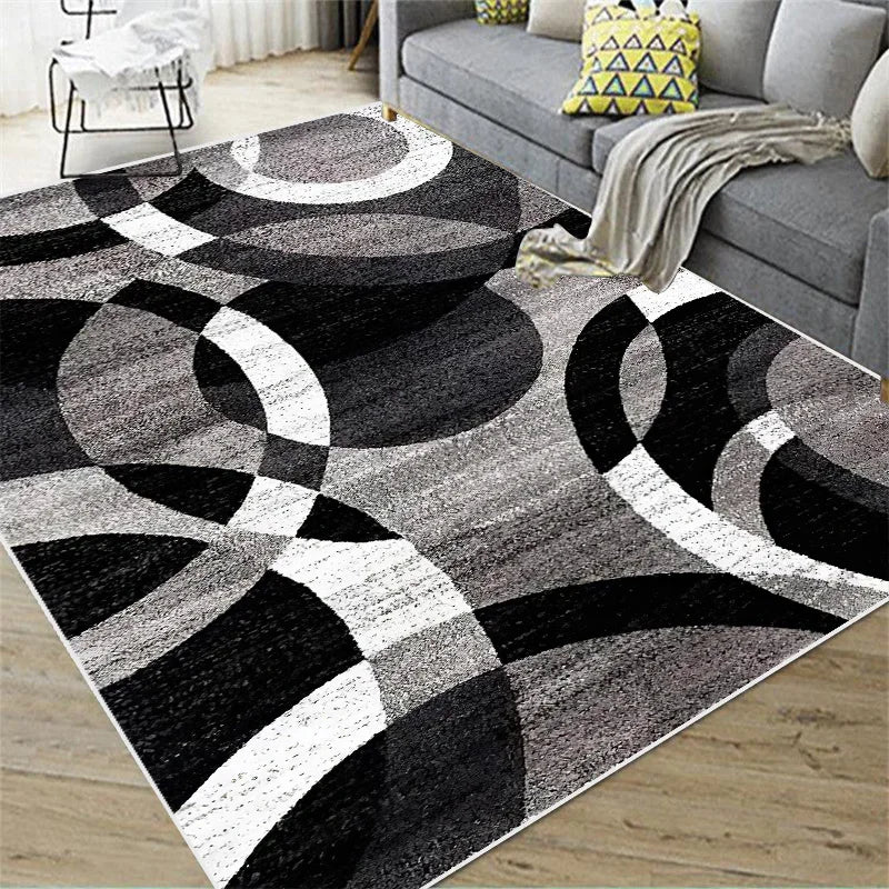 Tapis Géométrique Doux et Anti-Dérapant – Référence : 473829