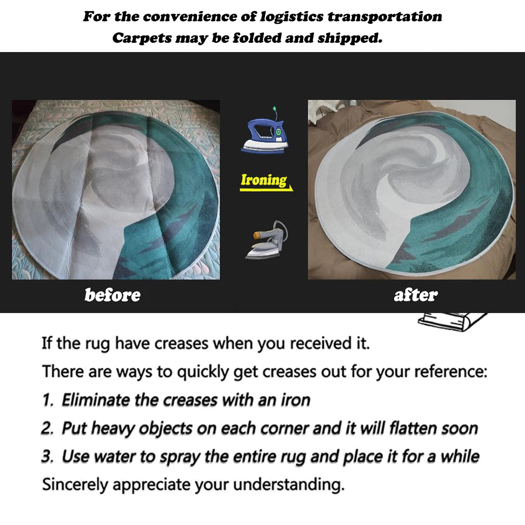 Tapis Géométrique Moderne Antidérapant et Lavable – Référence : 345672