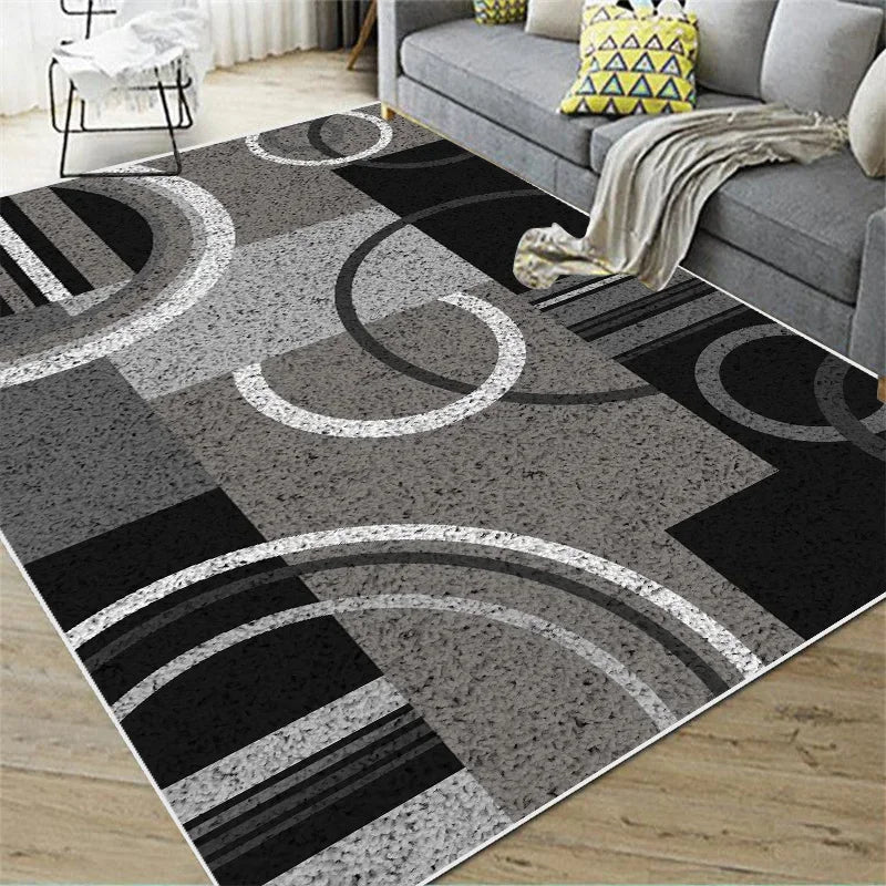 Tapis Géométrique Doux et Antidérapant – Référence : 482761