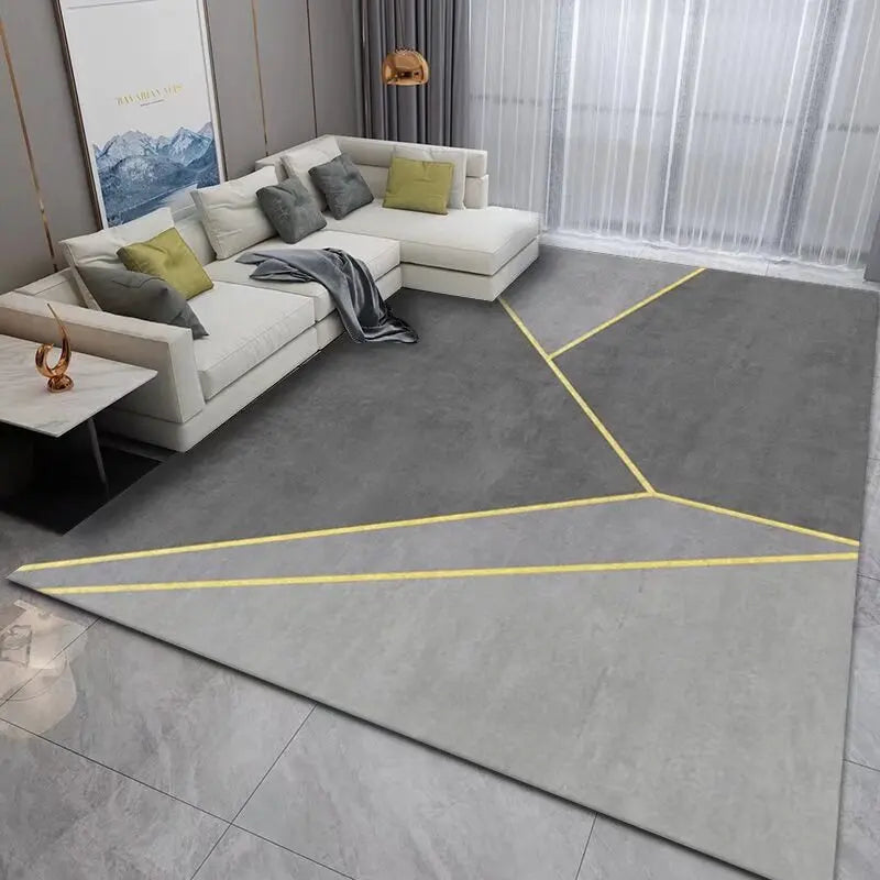 Tapis Géométrique Doux et Antidérapant – Référence : 418762