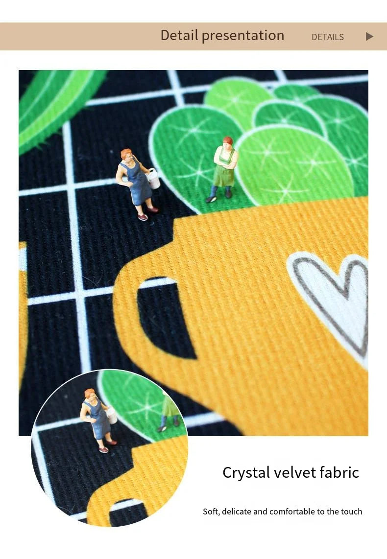 Tapis Géométrique en Velours Anti-Dérapant – Référence : 483216