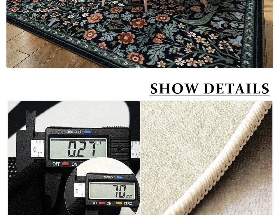 Tapis Floral Bohémien Coloré et Doux – Référence : 587134