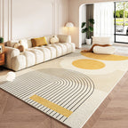Tapis Géométrique Minimaliste et Lavable – Référence : 583216