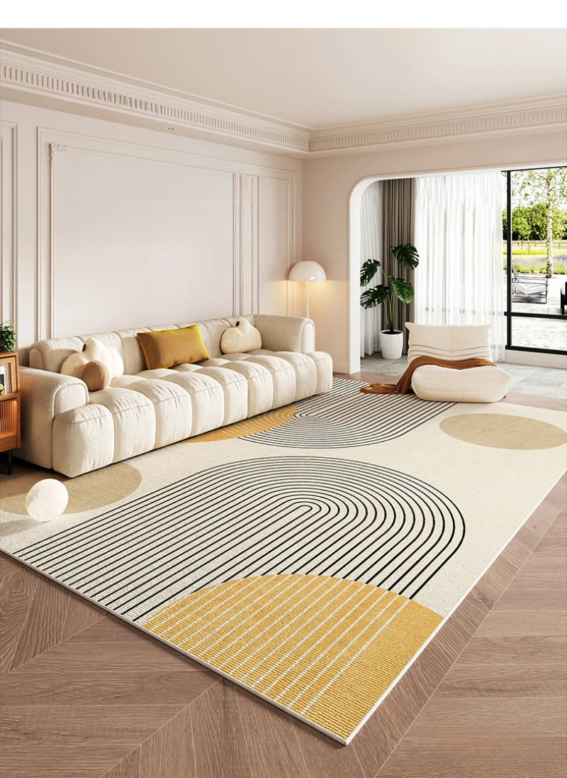 Tapis Géométrique Minimaliste et Élégant – Référence : 482156