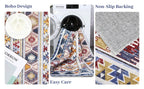 Tapis Floral Rétro Lavable Machine et Doux – Référence : 483216