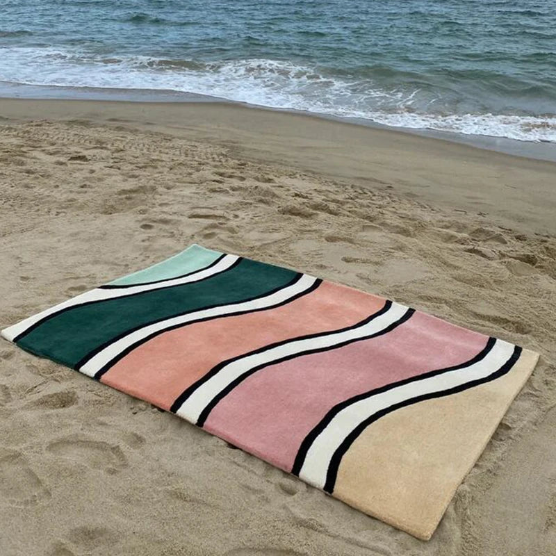 Tapis Géométrique Coloré et Douillet – Référence : 478256