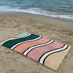 Tapis Géométrique Arc-en-Ciel Doux et Non-Glissant – Référence : 582341