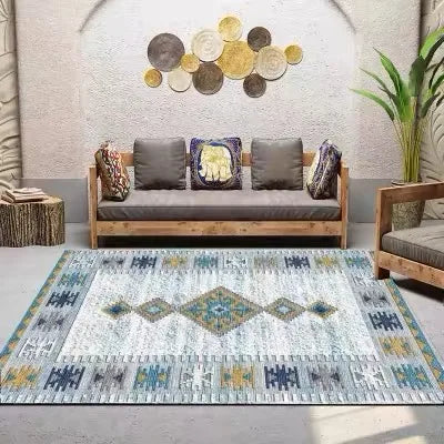 Tapis Bohème / Oriental Velours Cristal Résistant à la Saleté – Référence : 736482