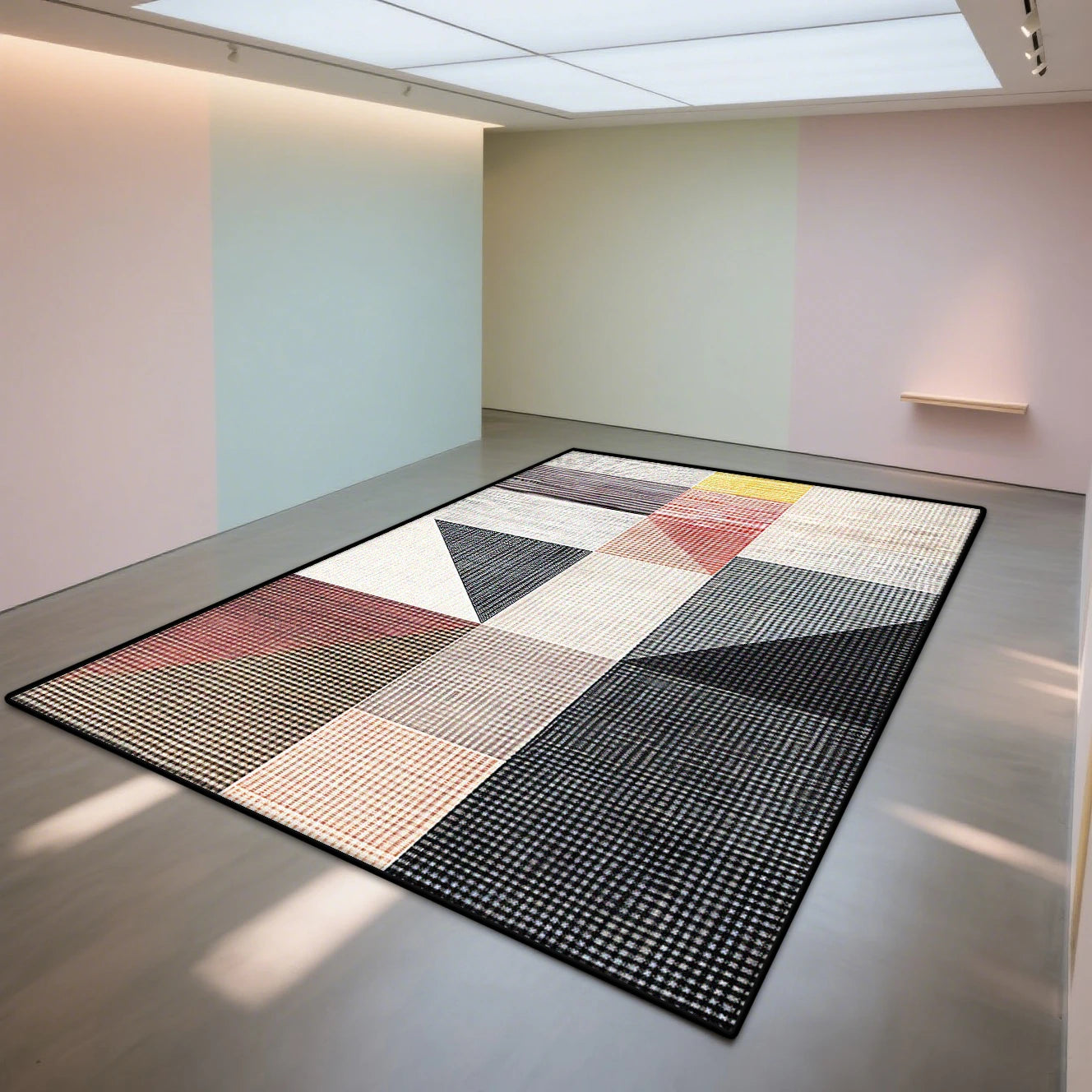 Tapis Géométrique Moderne et Antidérapant – Référence : 532847