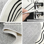 Tapis Floral Doux et Lavable en Machine – Référence : 527381