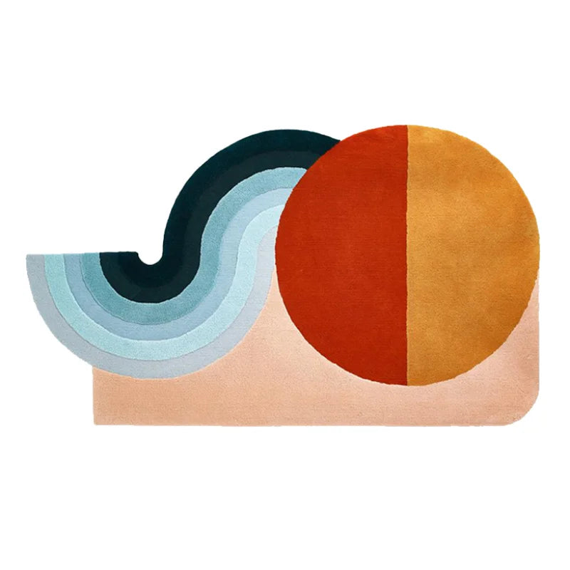 Tapis Géométrique Doux et Strié pour Intérieur – Référence : 587321