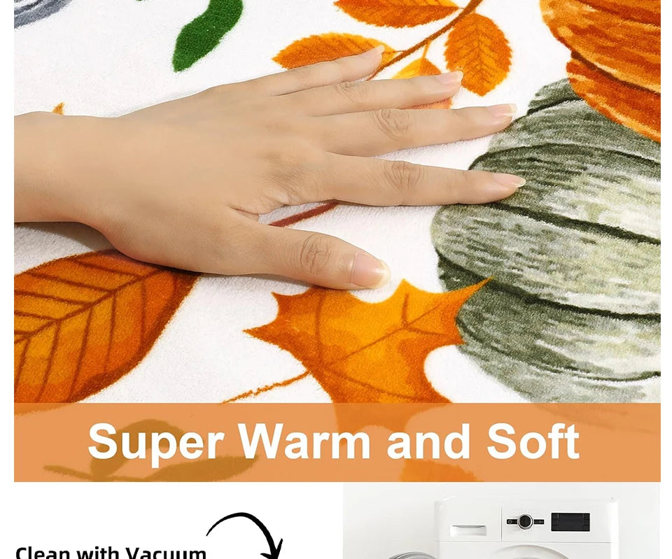 Tapis Floral Doux et Lavable en Machine – Référence : 758294