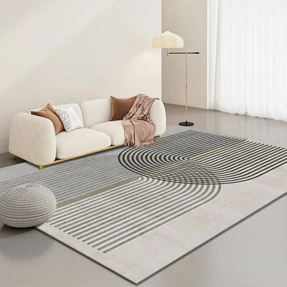 Tapis Géométrique Velours Antidérapant et Élégant – Référence : 534291