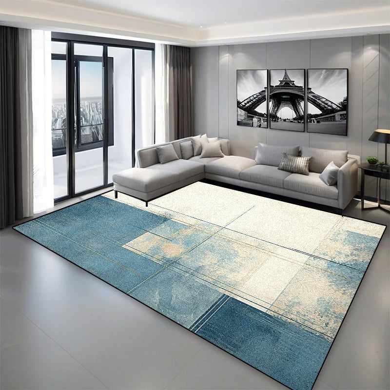 Tapis Géométrique Moderne et Antidérapant – Référence : 237845