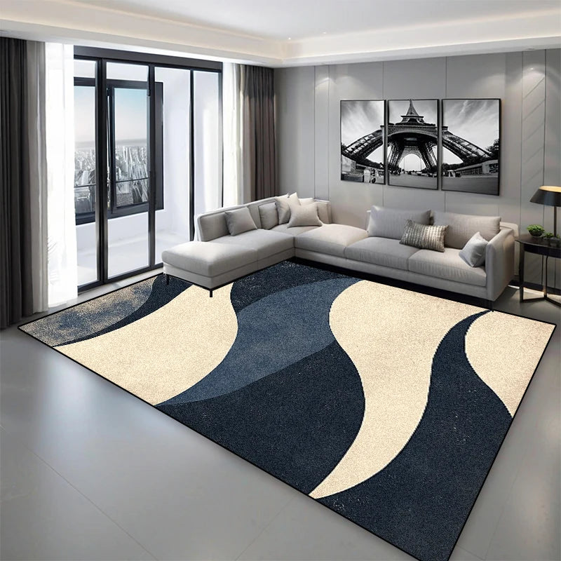 Tapis Géométrique Moderne et Antidérapant – Référence : 237845