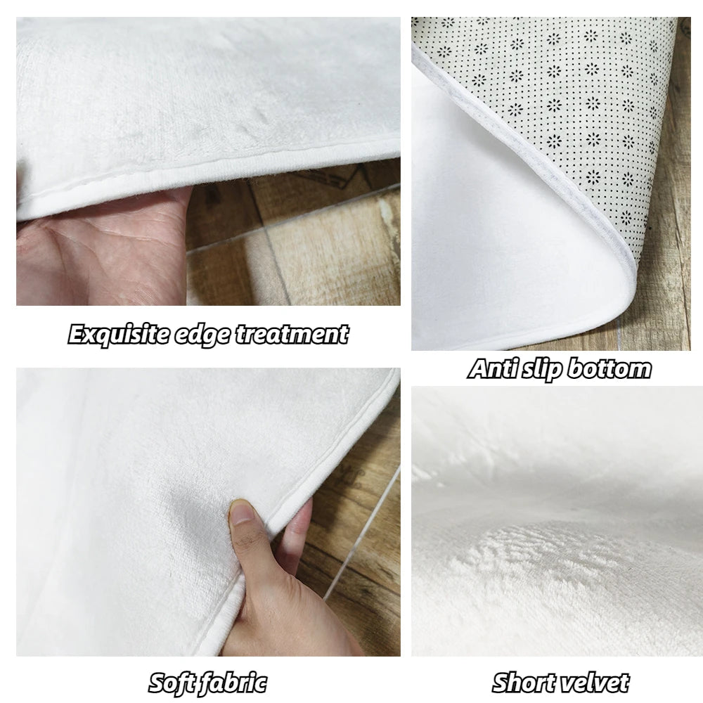 Tapis Géométrique Moderne Antidérapant et Lavable – Référence : 345672