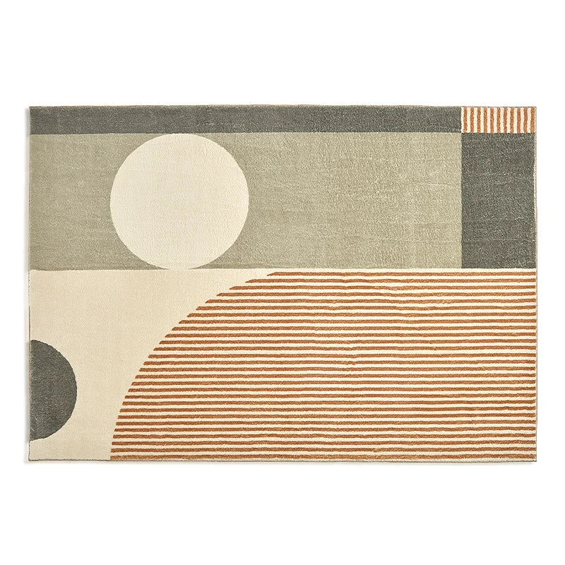 Tapis Géométrique Rayé et Lavable – Référence : 572839